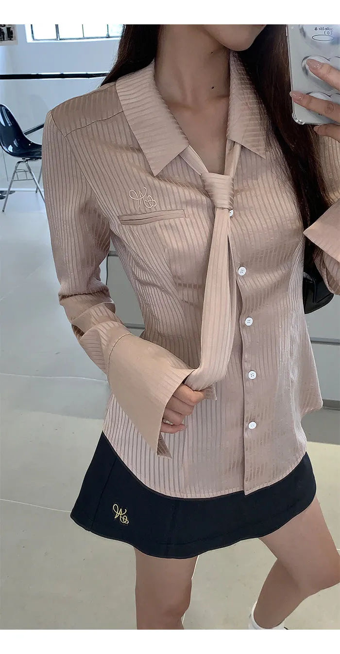 gray high waist skirt