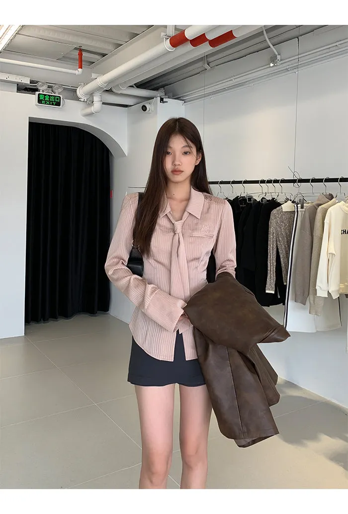 gray high waist skirt