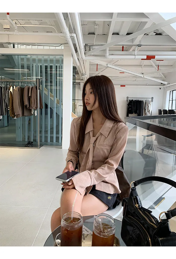 gray high waist skirt