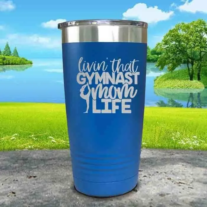 Gymnastics Mom Life Engraved Tumbler