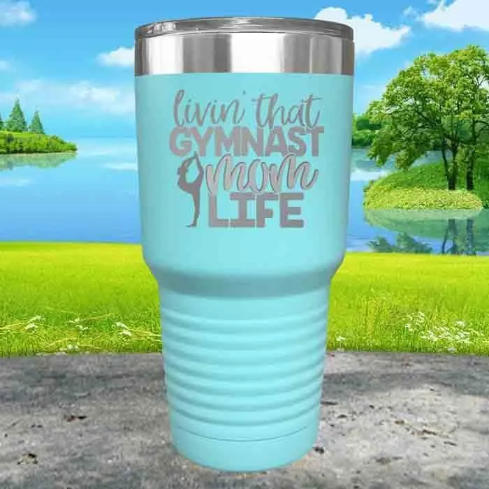 Gymnastics Mom Life Engraved Tumbler