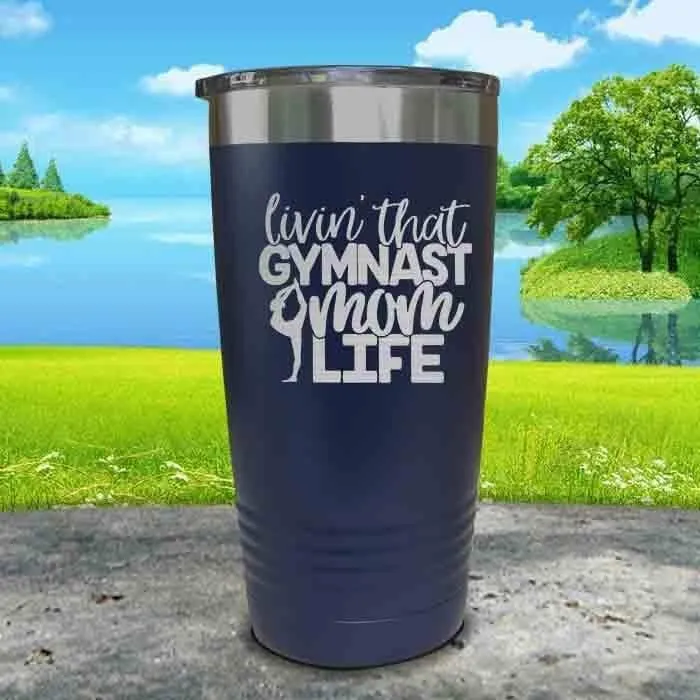 Gymnastics Mom Life Engraved Tumbler