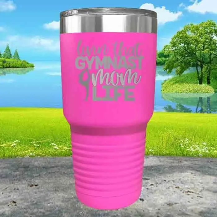 Gymnastics Mom Life Engraved Tumbler