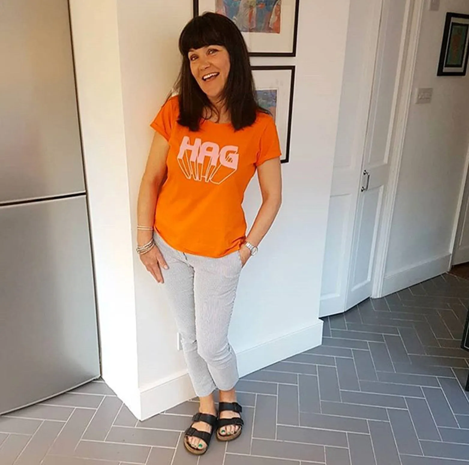 'Hag' ladies slogan t shirt for glorious old biddies