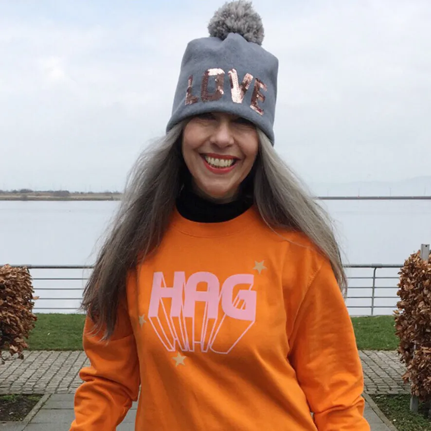 'Hag' ladies slogan t shirt for glorious old biddies