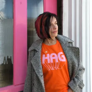 'Hag' ladies slogan t shirt for glorious old biddies