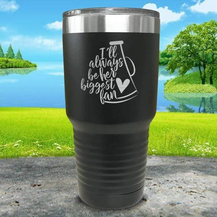 Her Biggest Cheer Fan Engraved Tumbler
