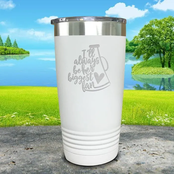 Her Biggest Cheer Fan Engraved Tumbler