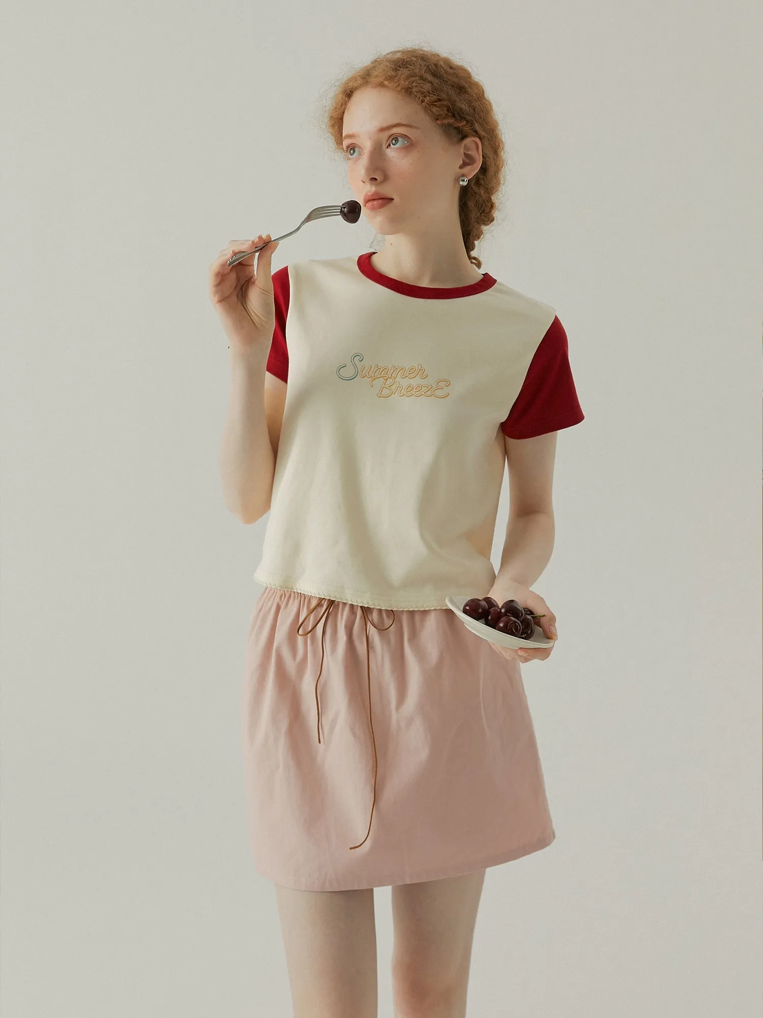 High-Waist A-Line Skirt