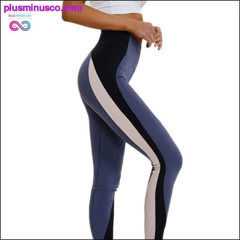 High Waist Push Up Patchwork Yoga Fitness Leggings at