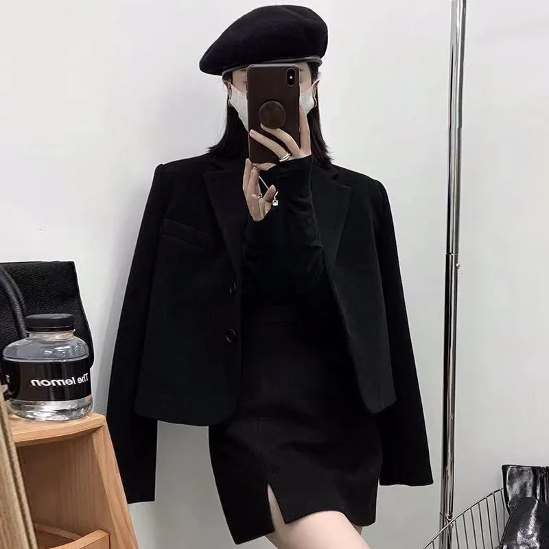 High Waist Skirt Suit
