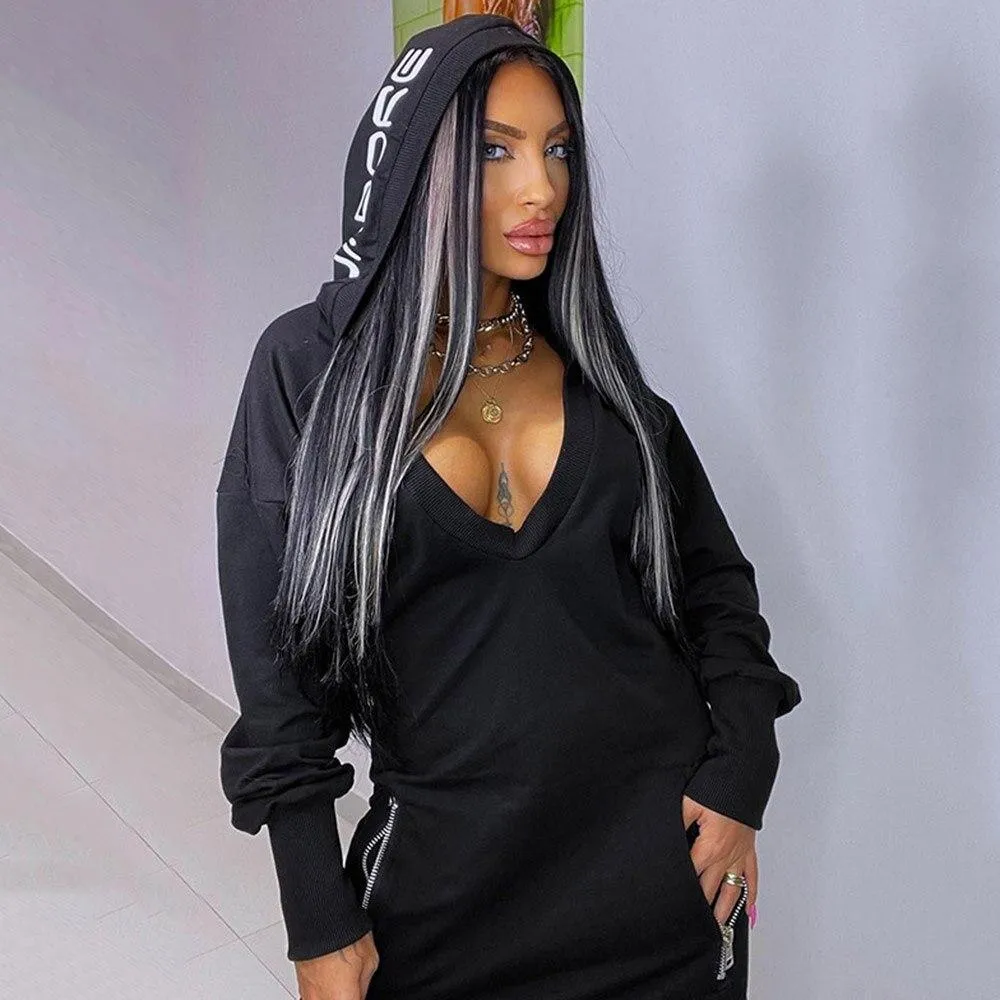 Hooded Athletic Jumpsuit