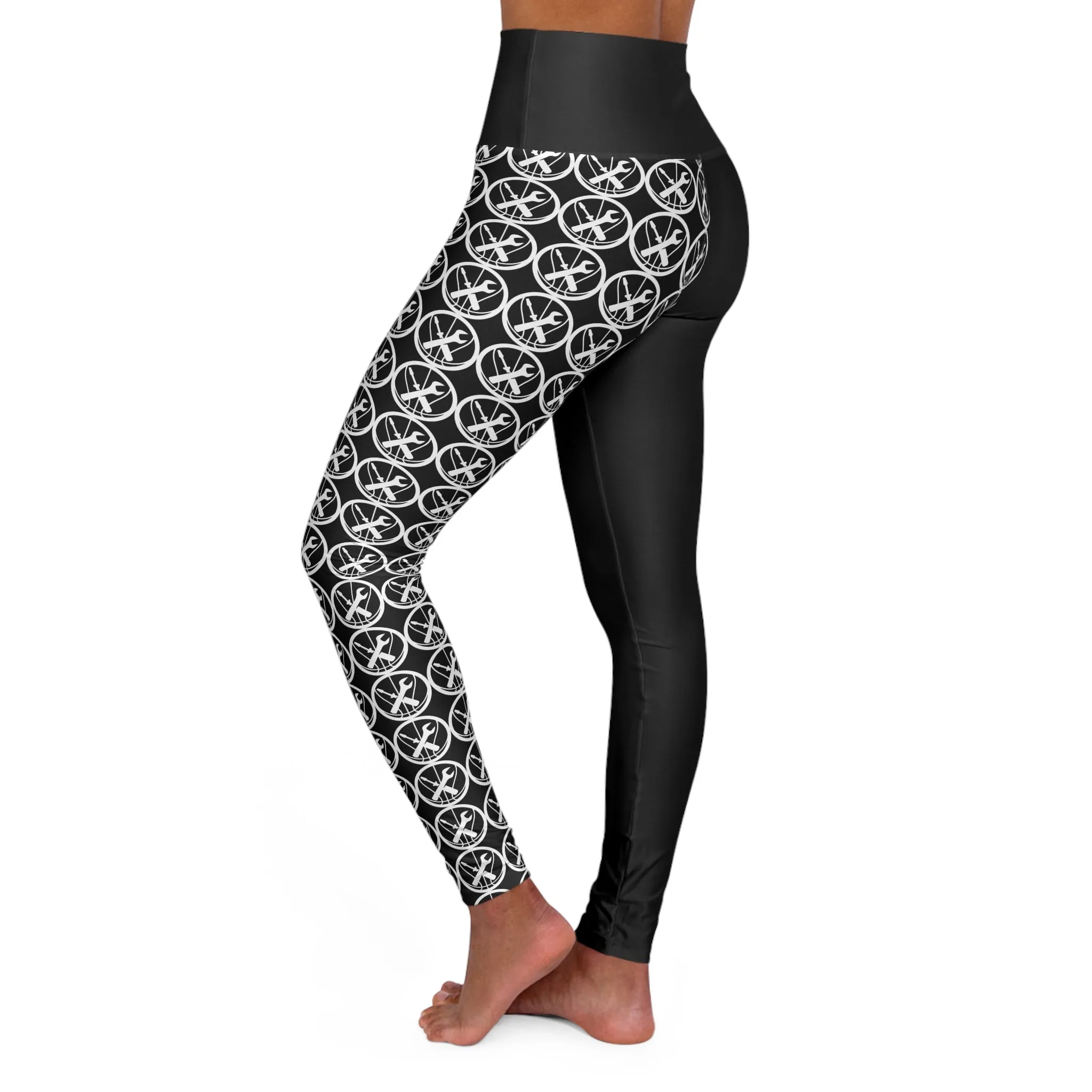 Hoops Mechanic Black High Waisted Yoga Leggings