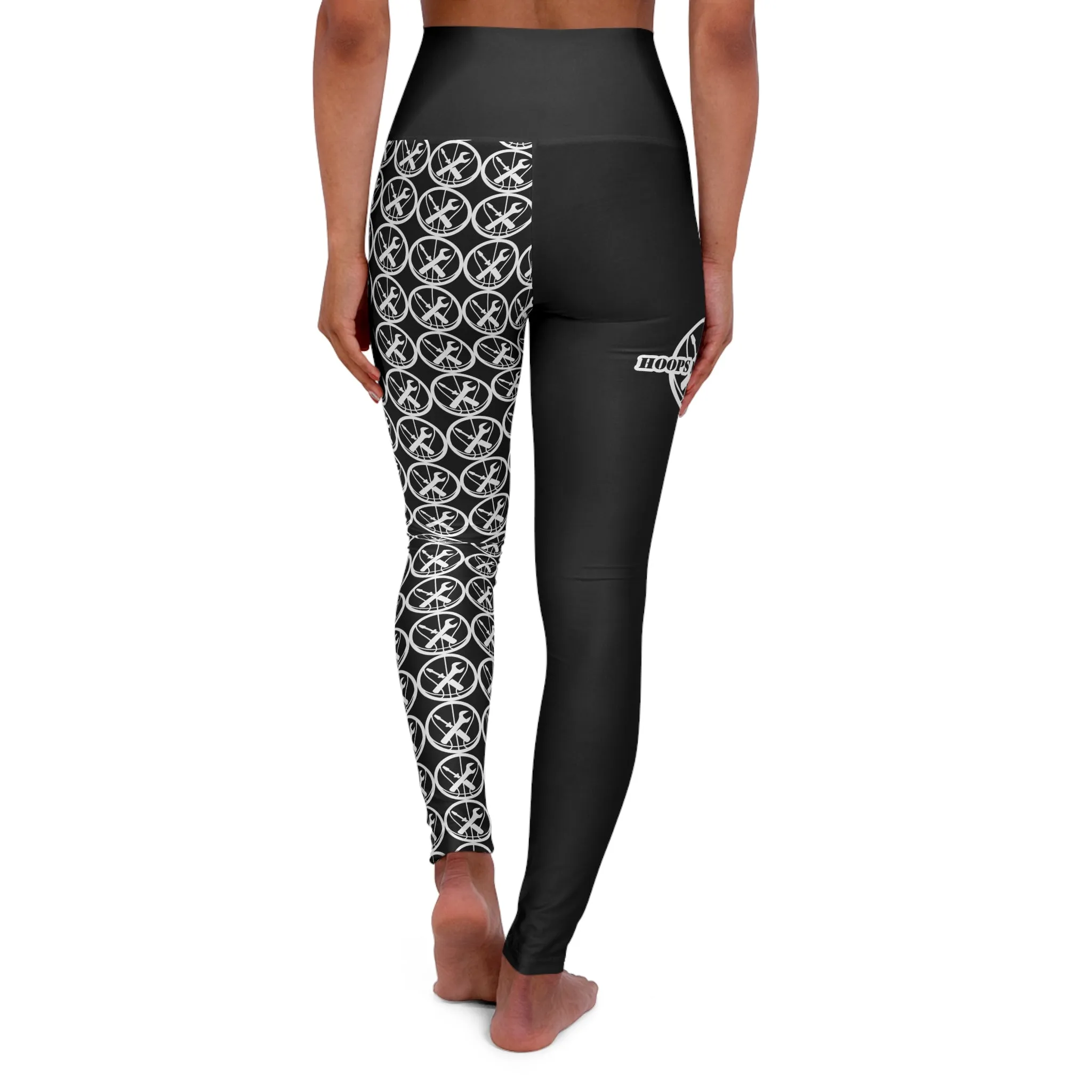 Hoops Mechanic Black High Waisted Yoga Leggings