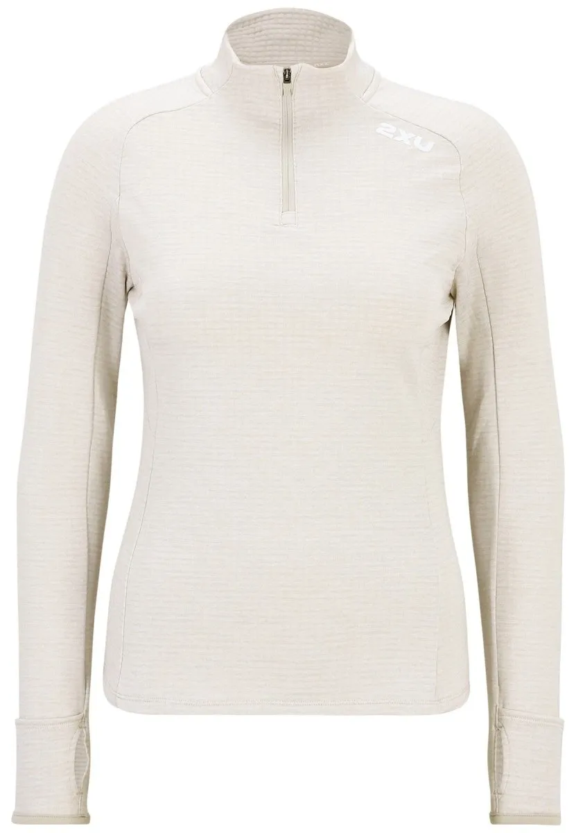 Ignition 1/4 Zip Longsleeve Damen - moon/white reflective