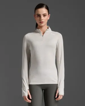 Ignition 1/4 Zip Longsleeve Damen - moon/white reflective