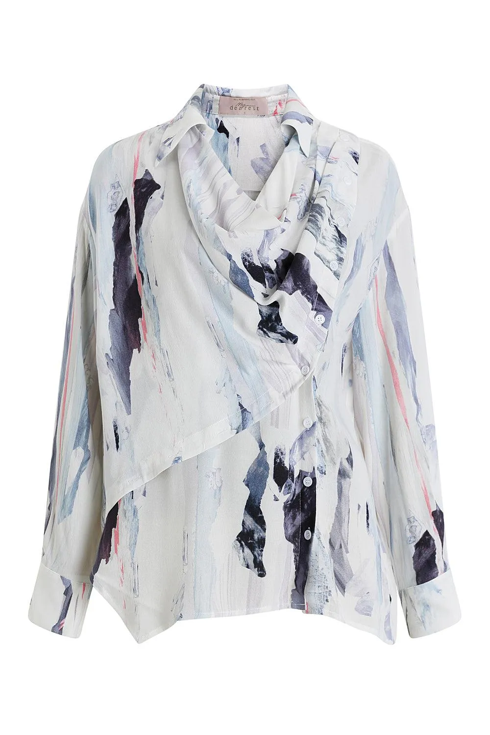 Ink Wash Shirt & Skirt Set