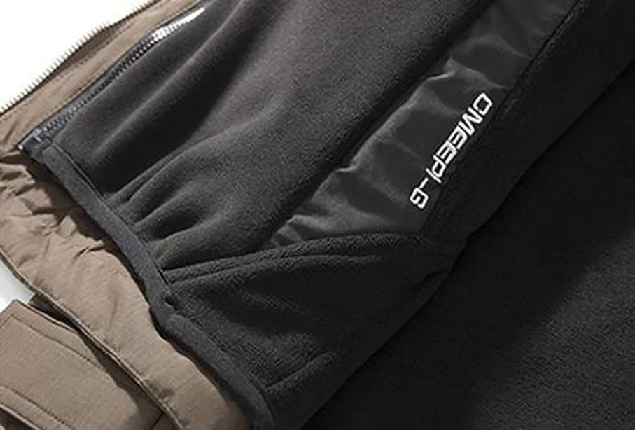 Insulated Cargo Parka with Waterproof and Windproof Features for Men