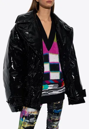 Insulated Glossy Oversized Jacket