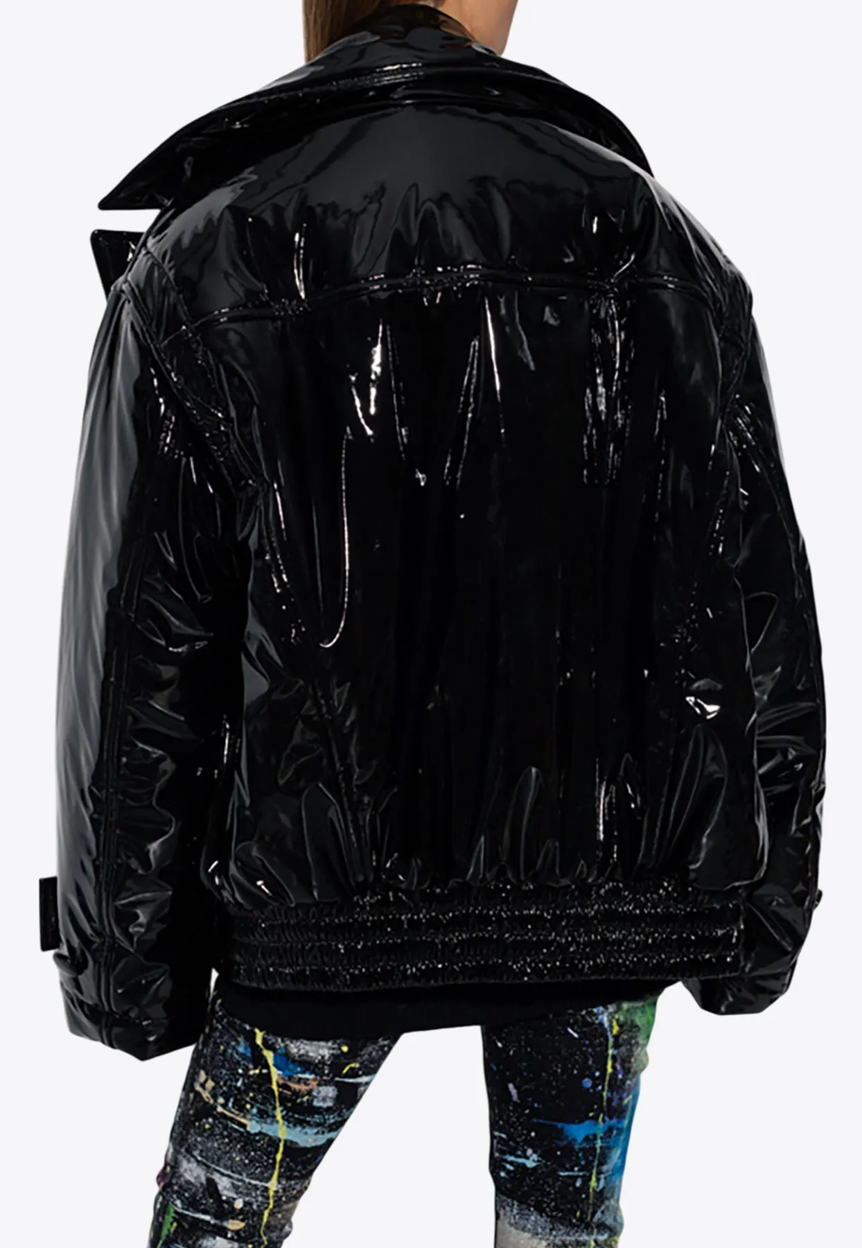Insulated Glossy Oversized Jacket