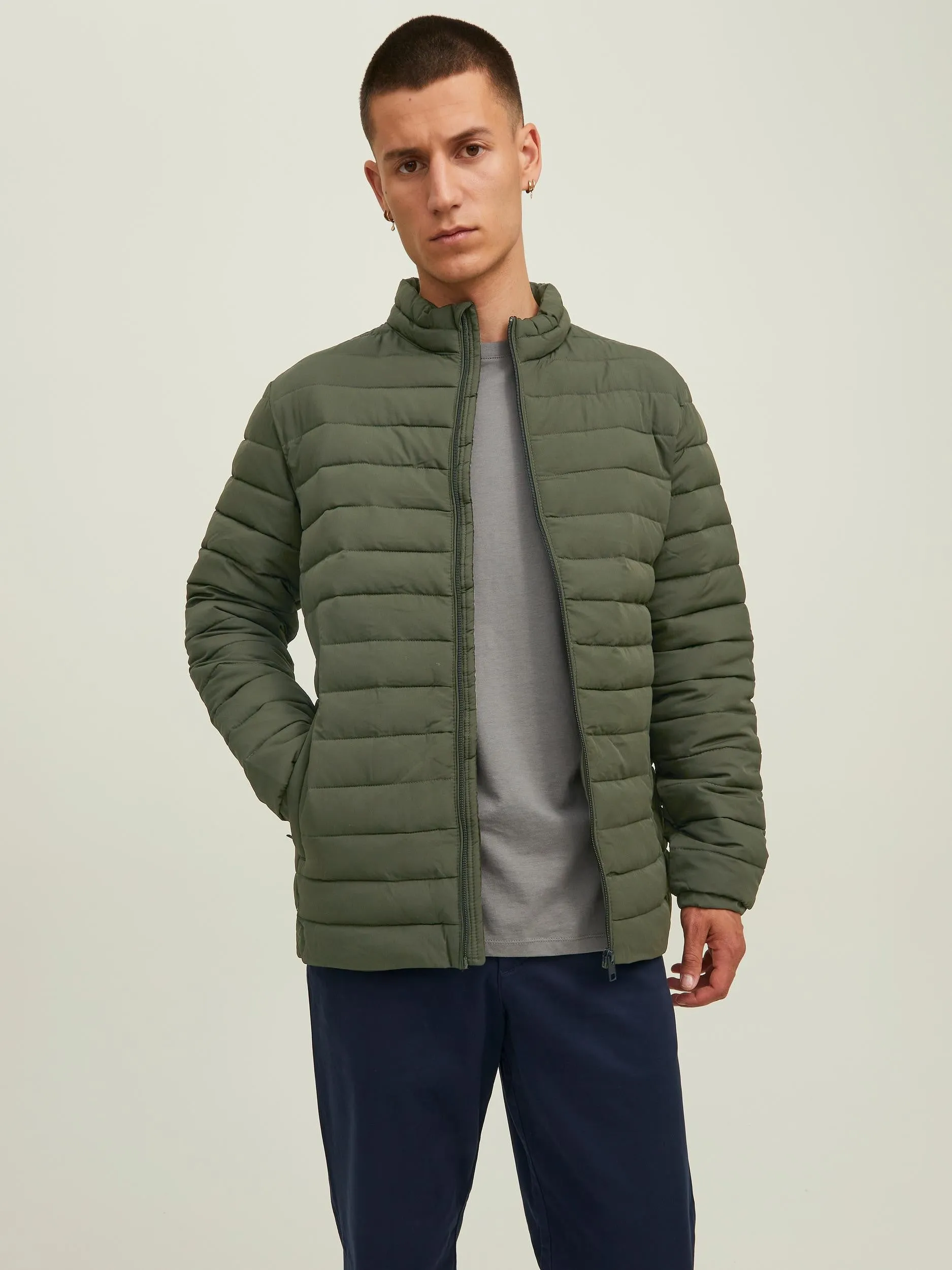 Jack & Jones Recycle Puffer Jacket-ROSIN