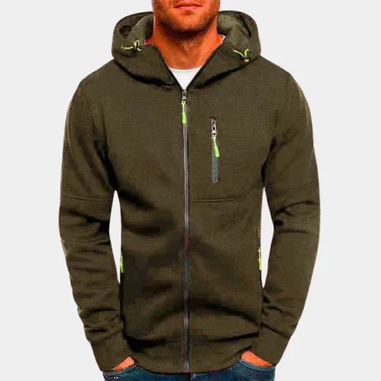 Jacks - men's sweatshirt with hood and zip