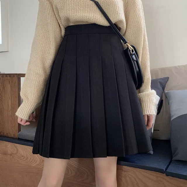 Japanese Summer Kawaii Lace Pleated Skirt