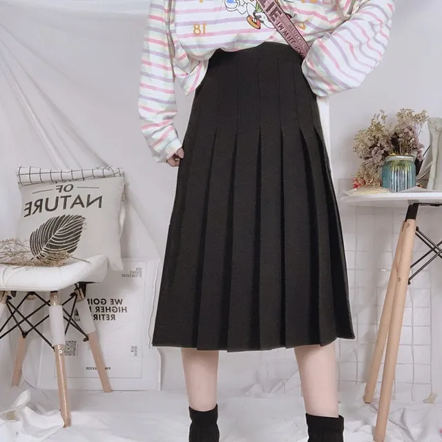 Japanese Summer Kawaii Lace Pleated Skirt
