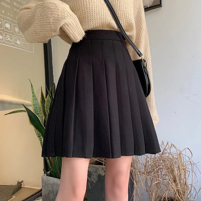 Japanese Summer Kawaii Lace Pleated Skirt