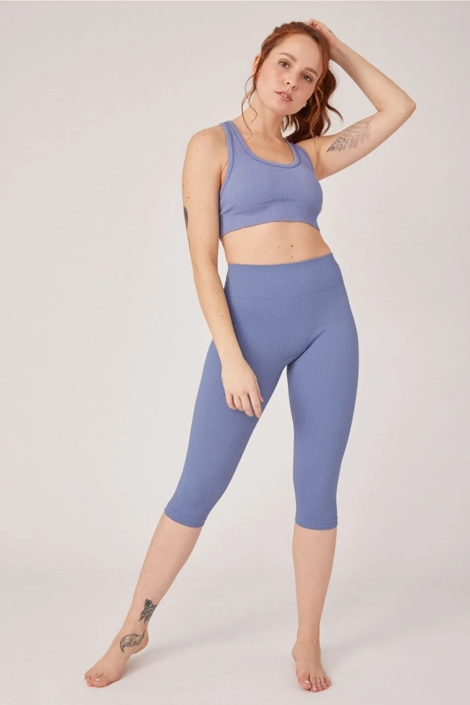 Jilla - Radiant Ribbed Capri Leggings