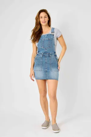 Judy Blue High Waist Hem Overall Skirt