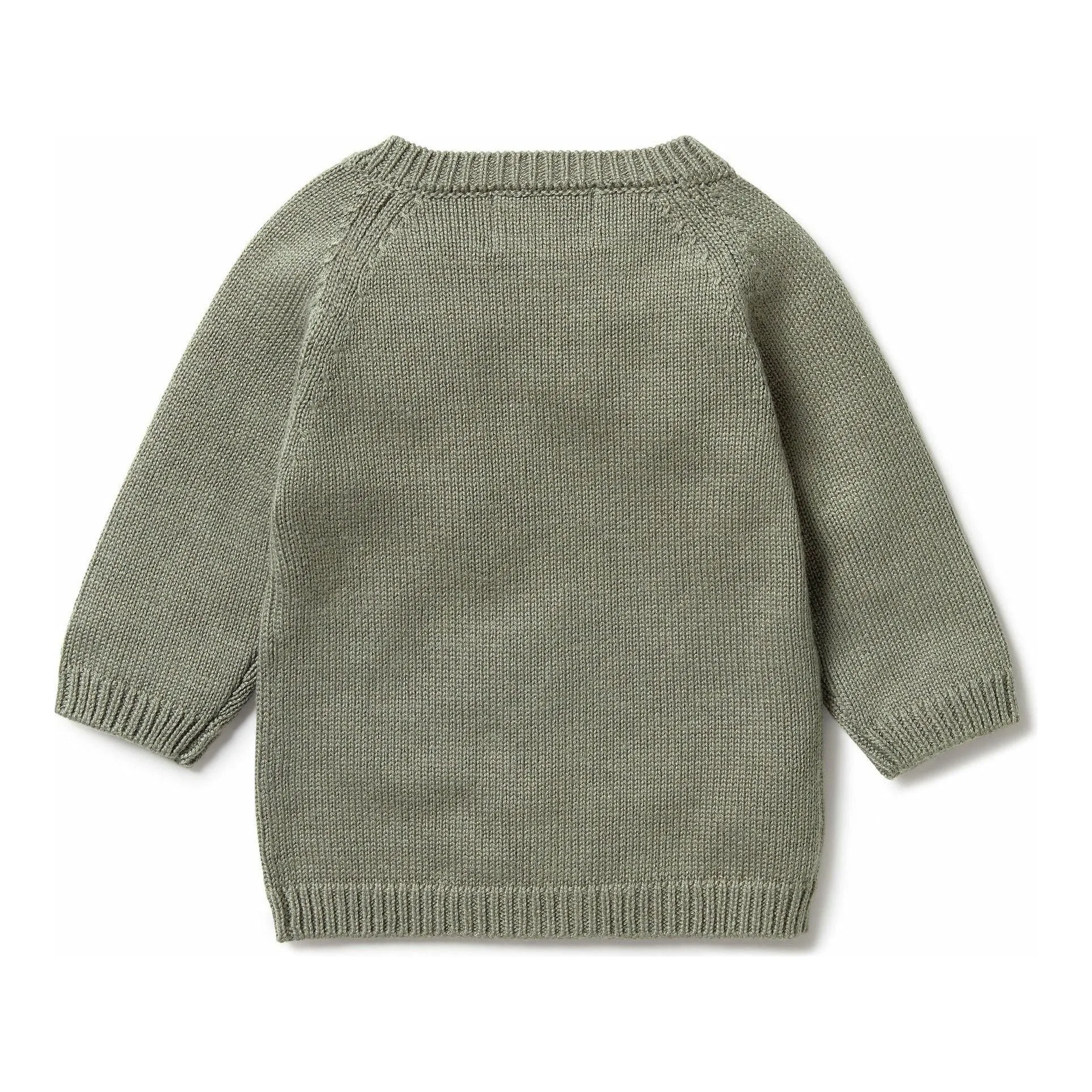Knitted Zipped Cardigan - Shadow