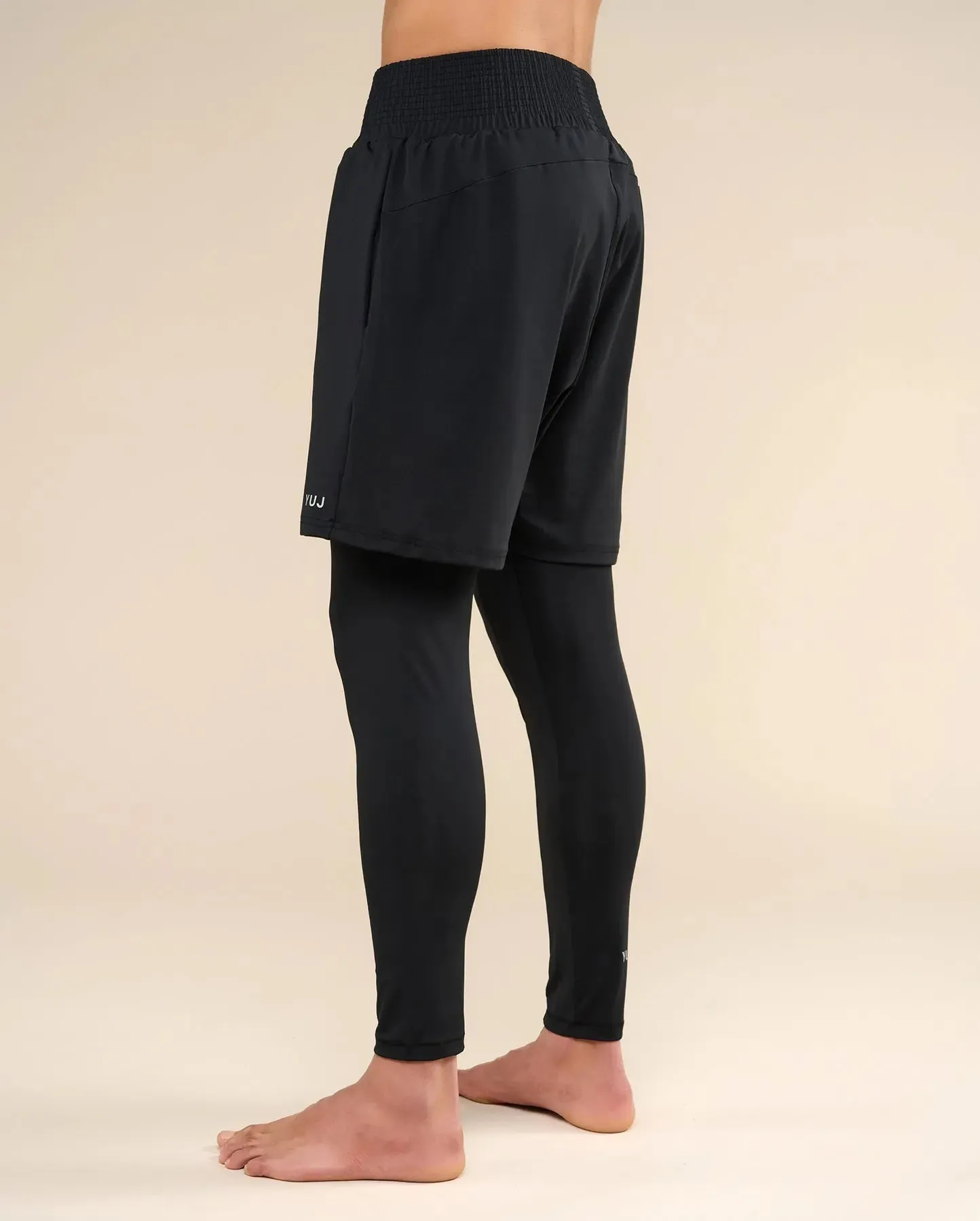 Legging de yoga avec short intégré pour homme