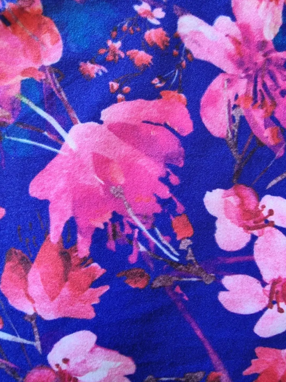 Leggings Full Length Cobolt n Blooms