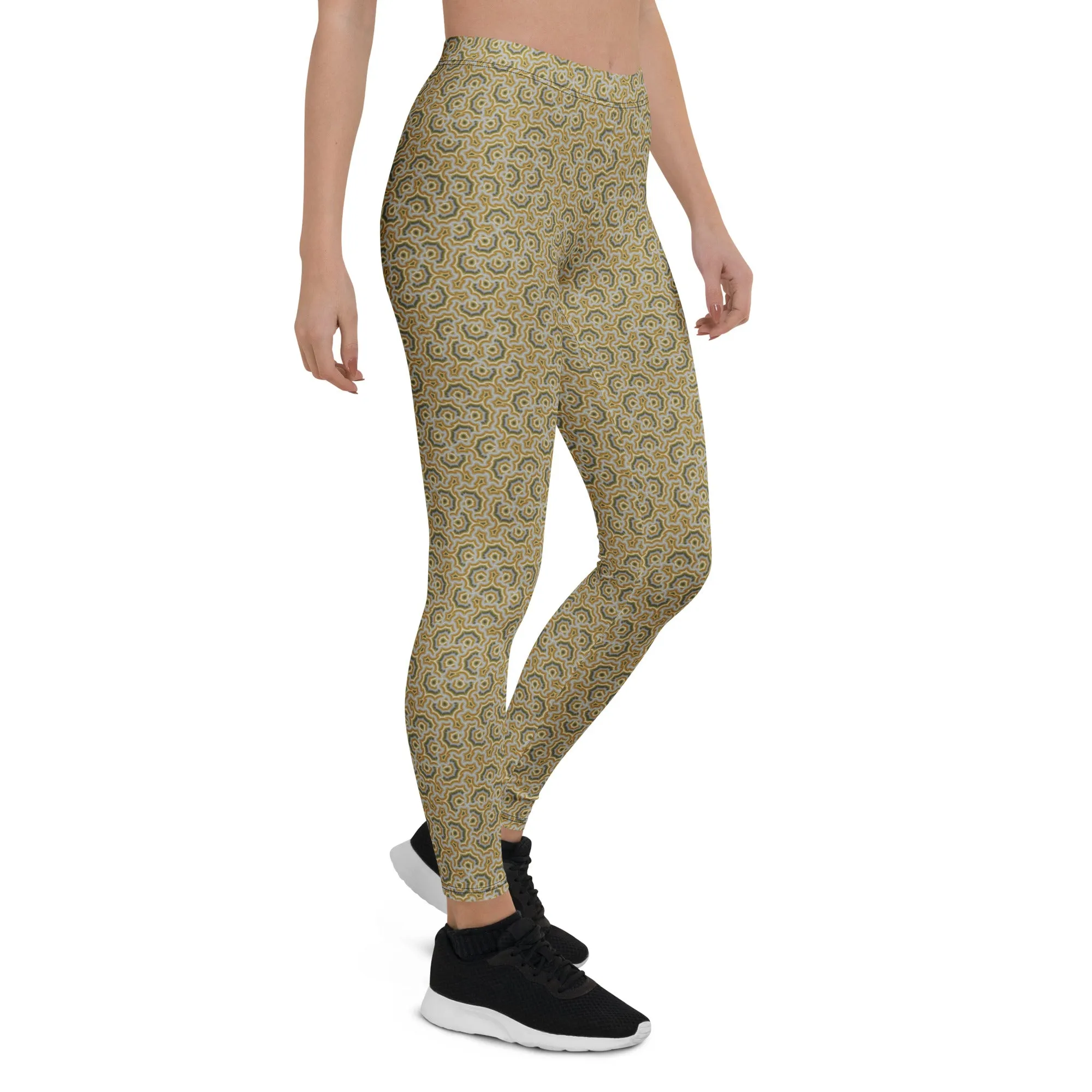 Leggings Geometric Pattern – Bouquet Grey Earth