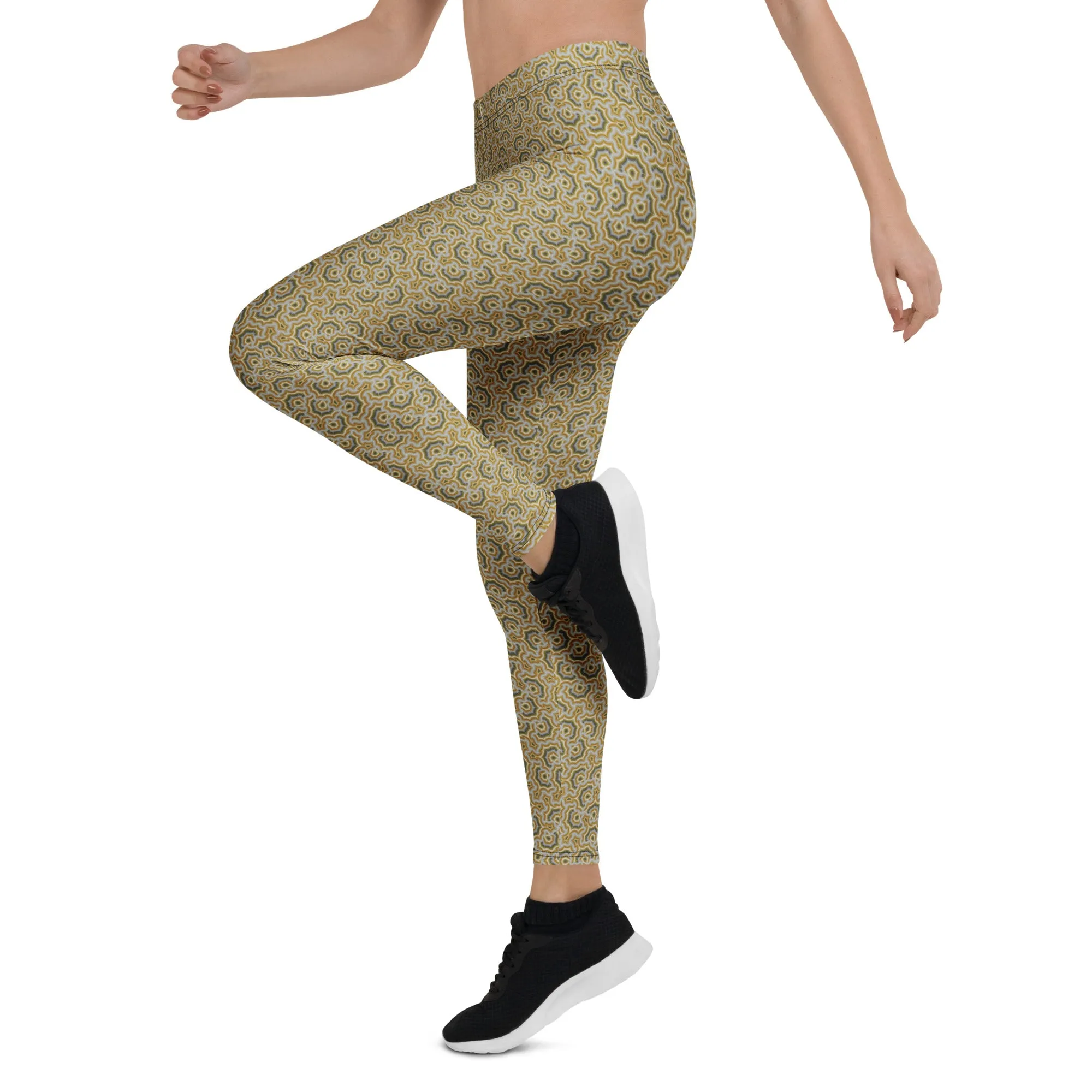 Leggings Geometric Pattern – Bouquet Grey Earth