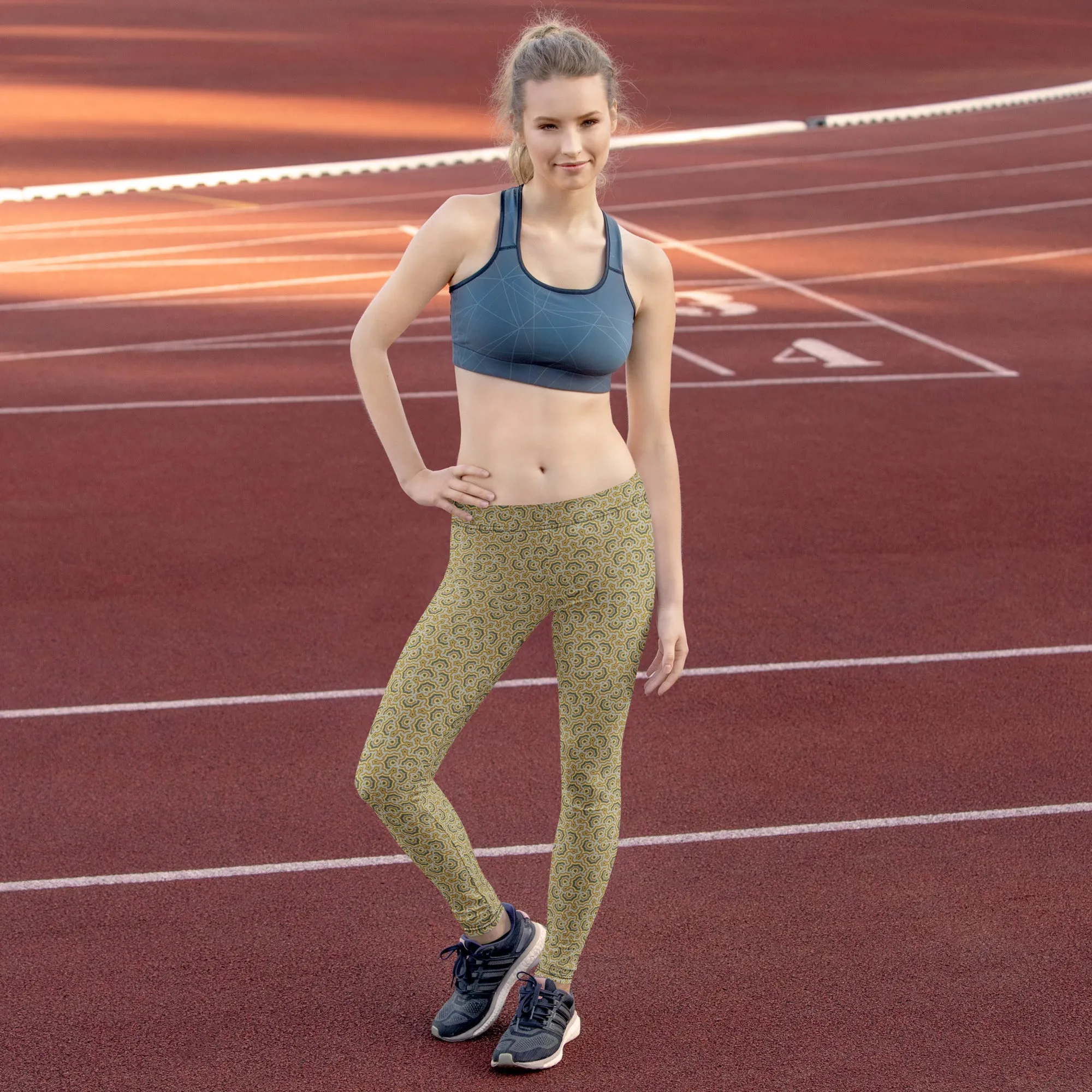 Leggings Geometric Pattern – Bouquet Grey Earth