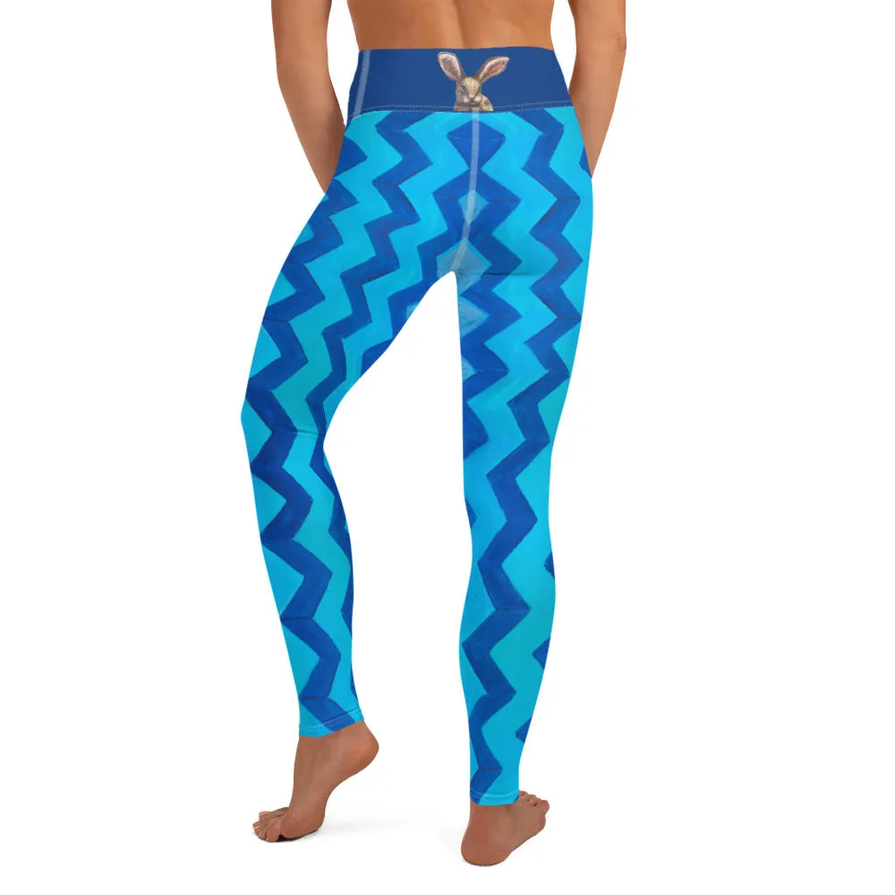 Leggings in Blue with Bunny