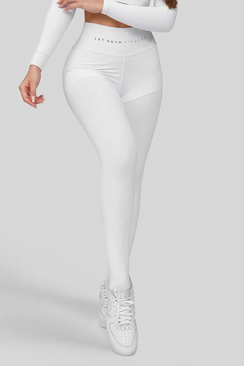 Let's Gym Artic White Legging