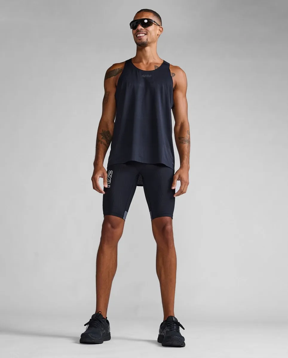Light Speed React Shorts Herren - black/white reflective