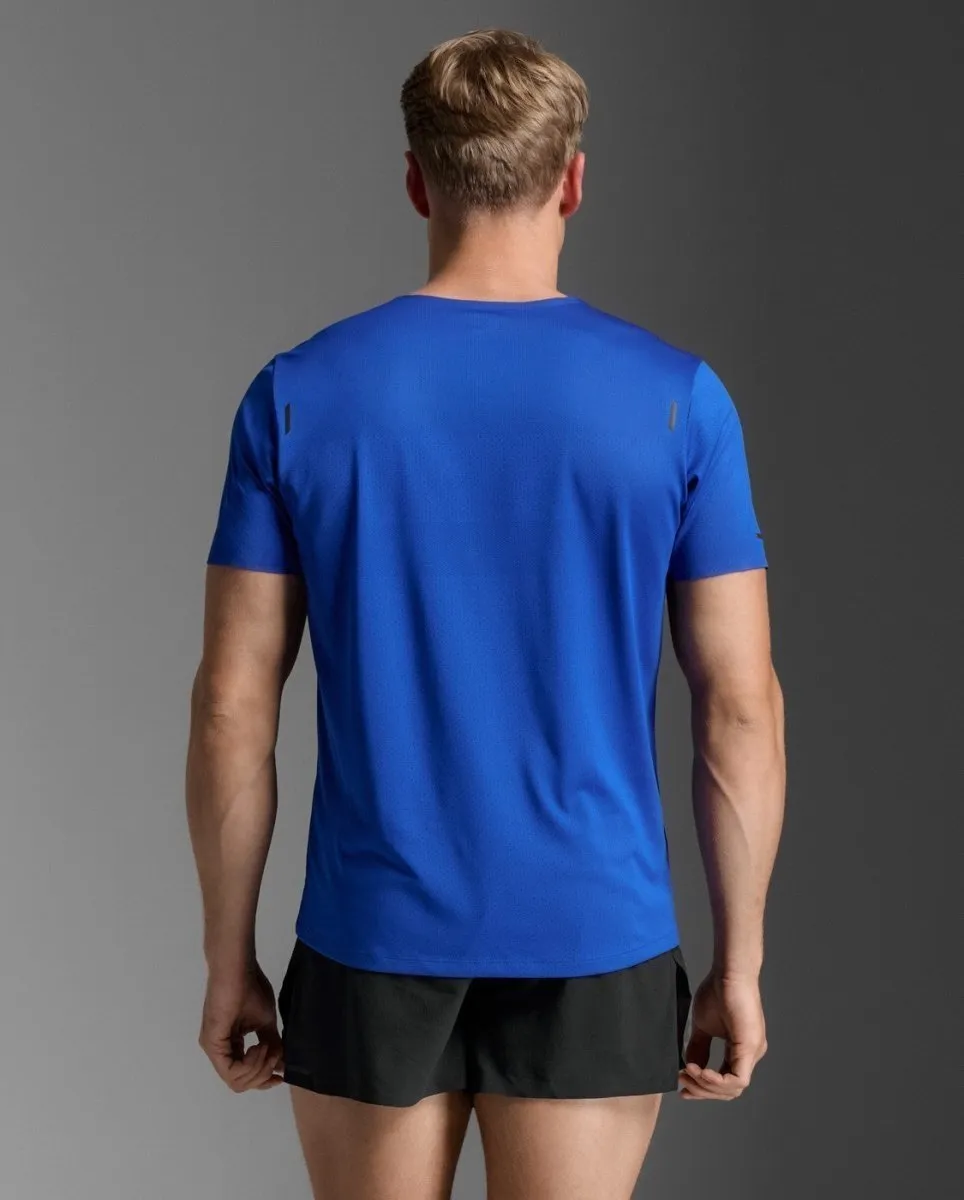 Light Speed Tech Tee Laufshirt Herren - surf/black reflective