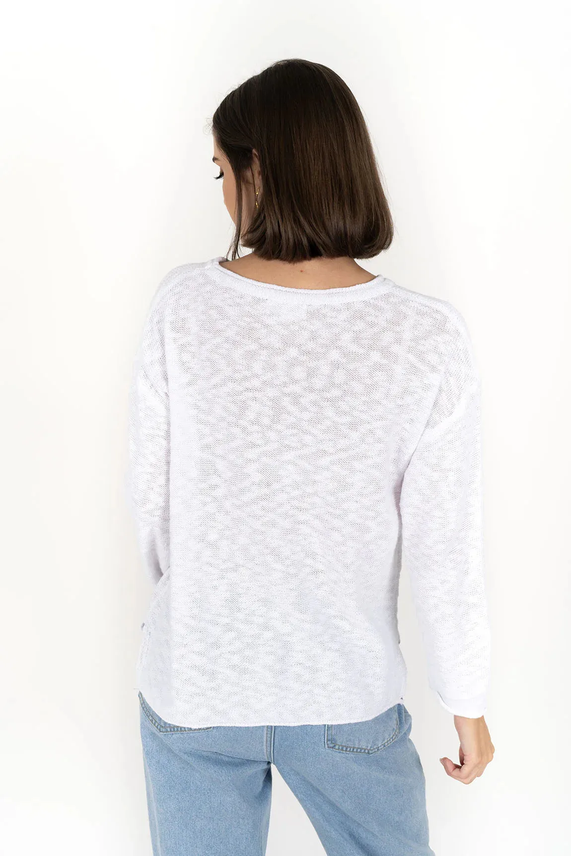 Lightweight Cotton Knit Sweater