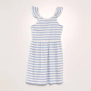 Lightweight printed dress BLUE