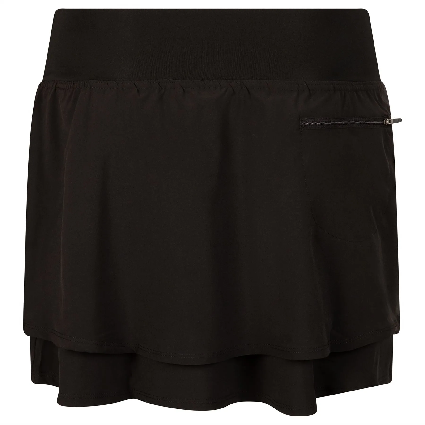 Lightweight Woven Skort Black