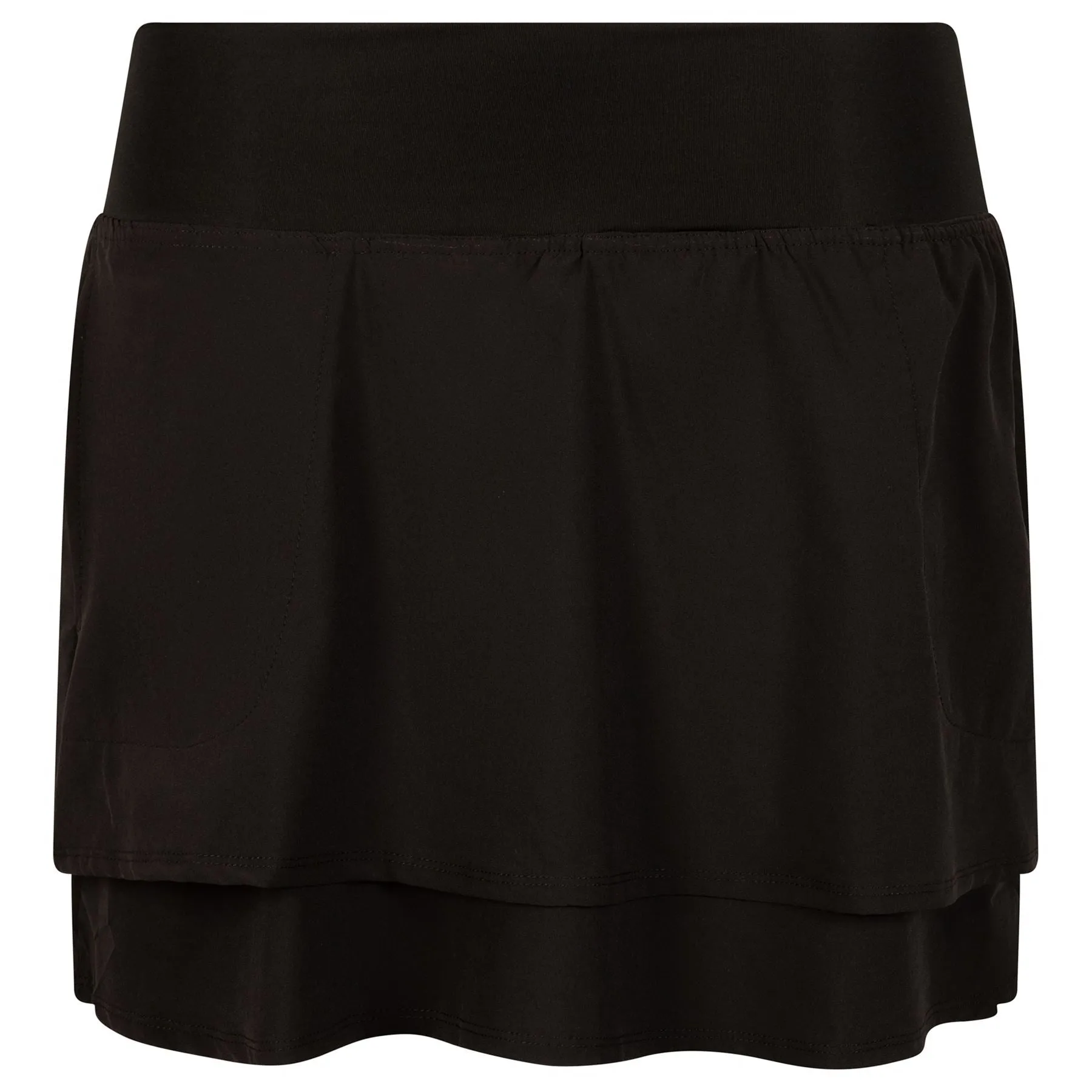 Lightweight Woven Skort Black
