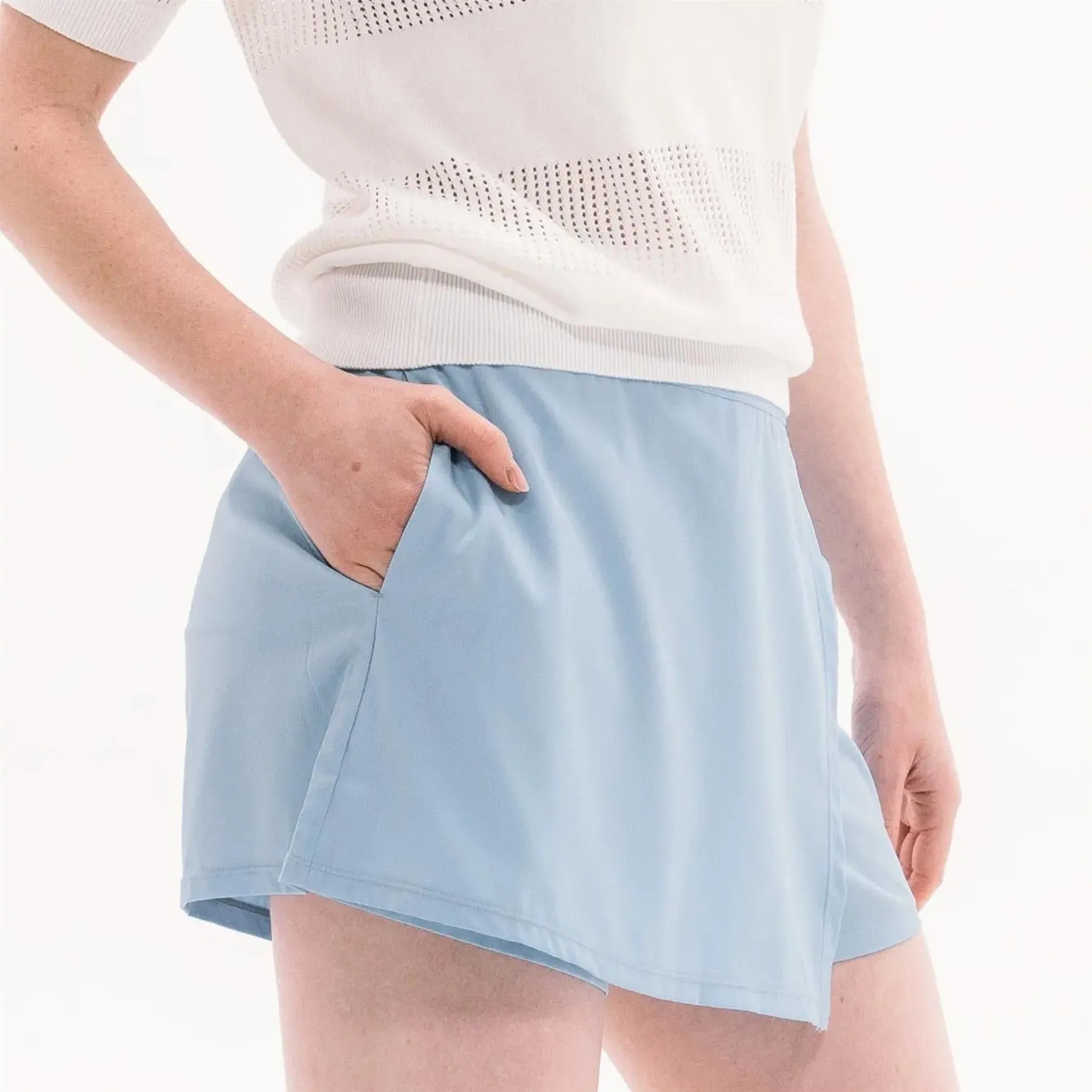 Lightweight Wrap Skort Placid Blue
