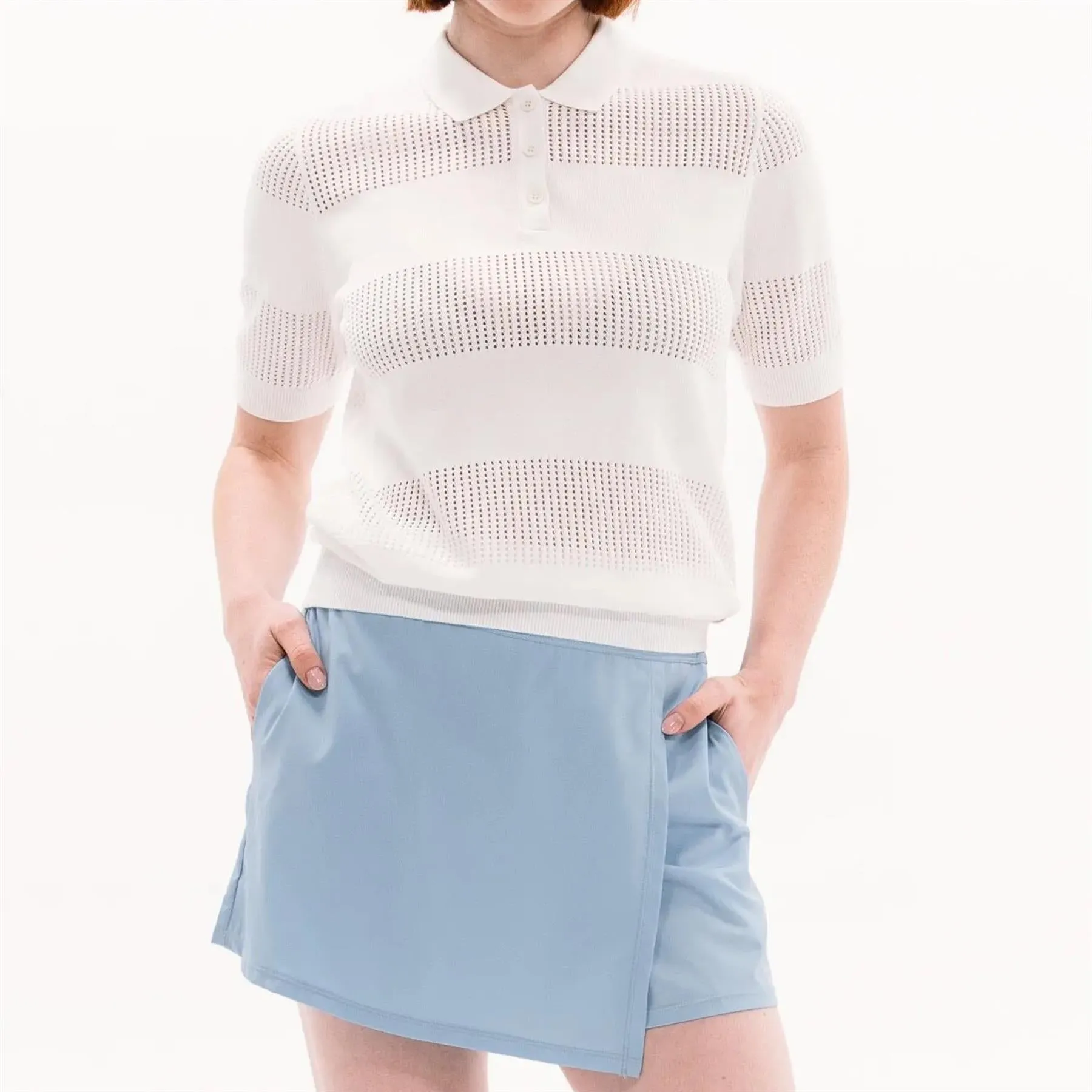 Lightweight Wrap Skort Placid Blue