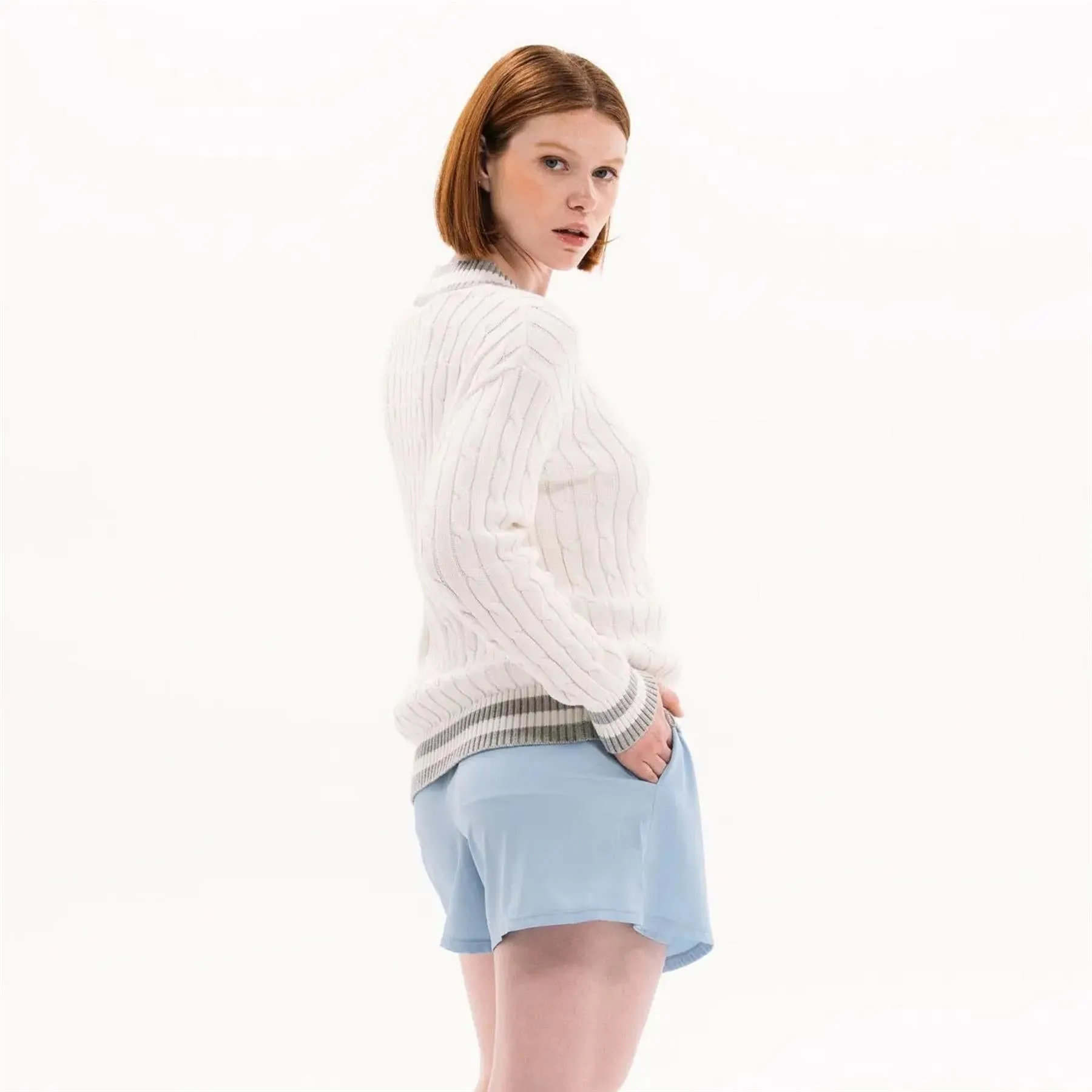 Lightweight Wrap Skort Placid Blue
