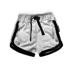Little Bipsy Terry Cloth Track Shorts - Monochrome