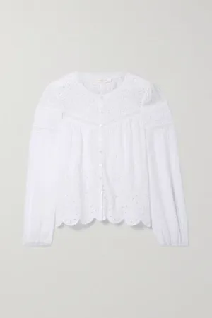 LOVE SHACK FANCY Badyn broderie anglaise blouse